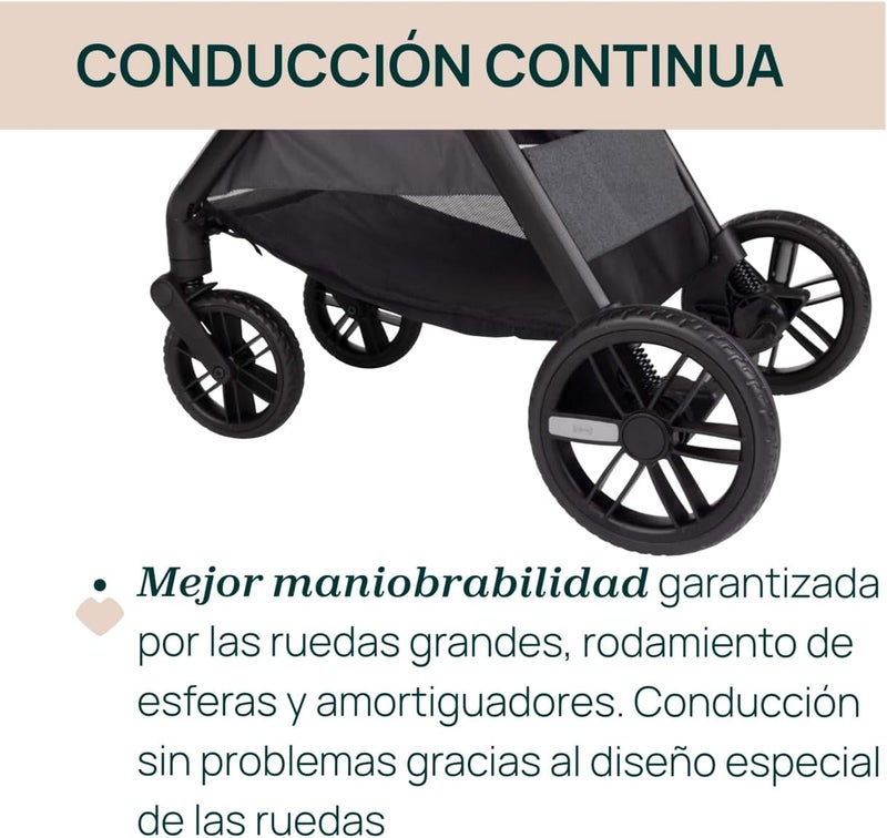 Chicco Bellagio Stroller 0m-4y (0-22kg), Black Satin - Image 2